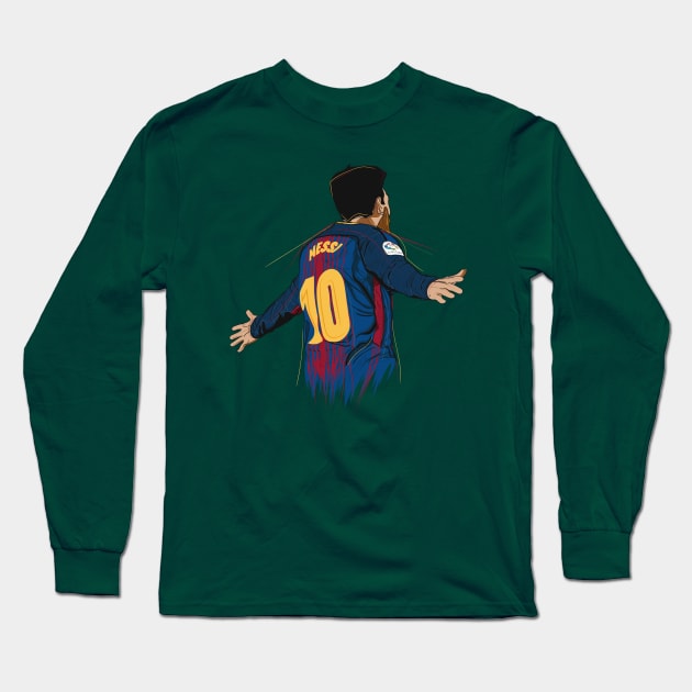 Messi Long Sleeve T-Shirt by Jelly89